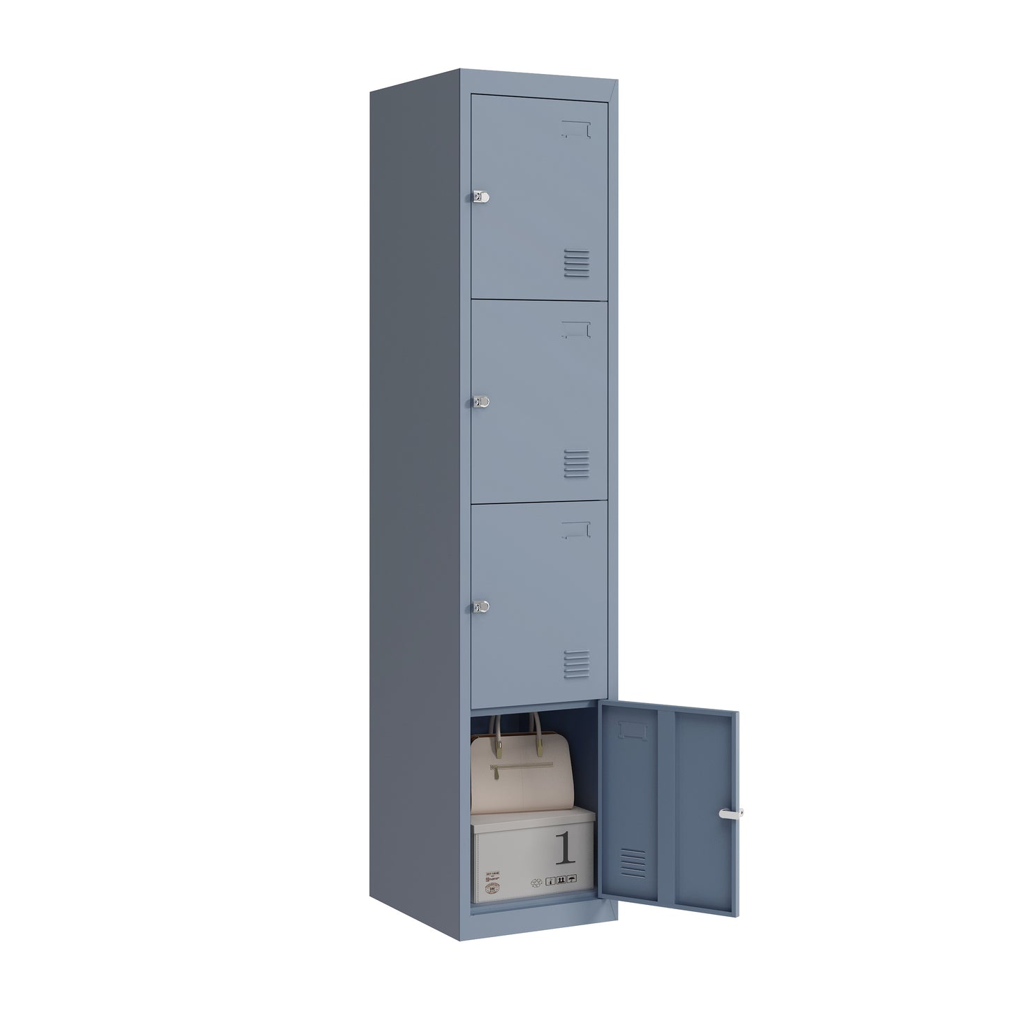 LOCKER METALICO 4 PUERTAS
