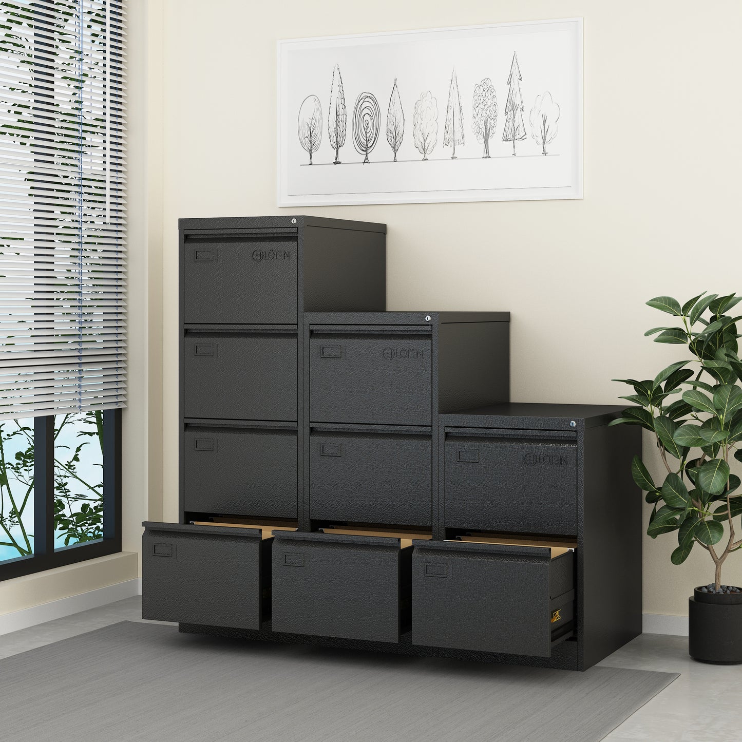 ARCHIVERO METALICO DE 4 GAVETAS