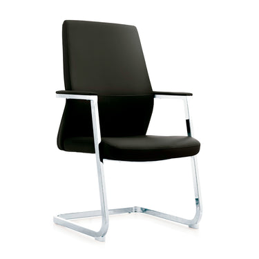 SILLON DE VISITA VERONA NEG-LEATHER (A831)