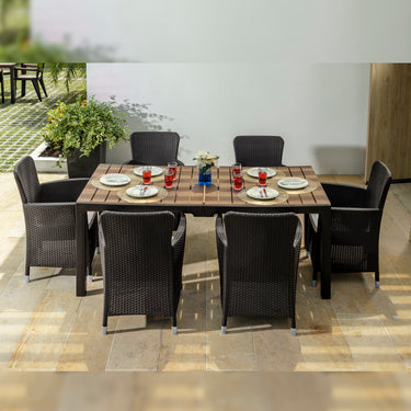 Comedor de 6 puestos para exterior