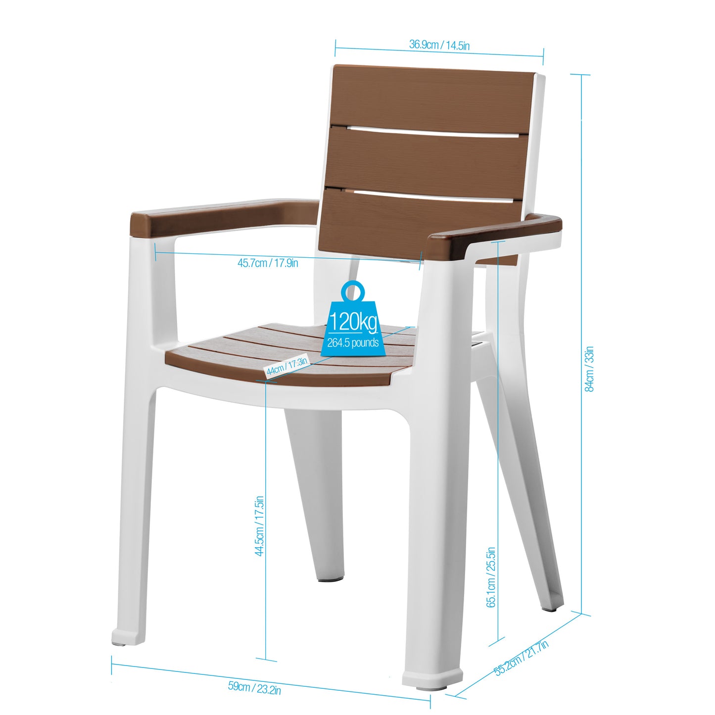 silla minimalista para exterior