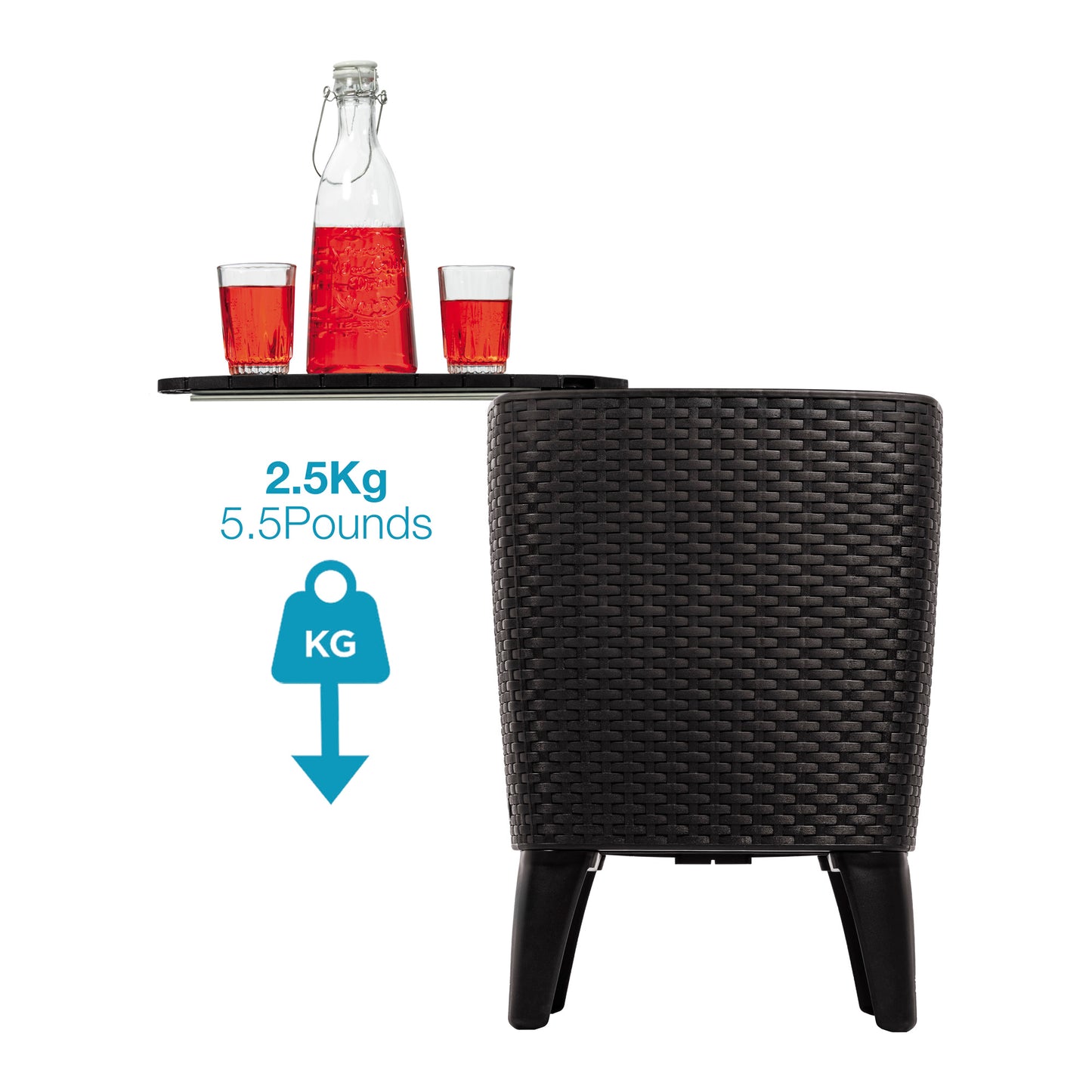 Mesa Taburete Con Cooler Integrado