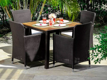 Comedor De 4 Puestos Para Exteriores