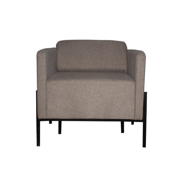 Sillón Dolby Respaldo Bajo Tapizado En Tela