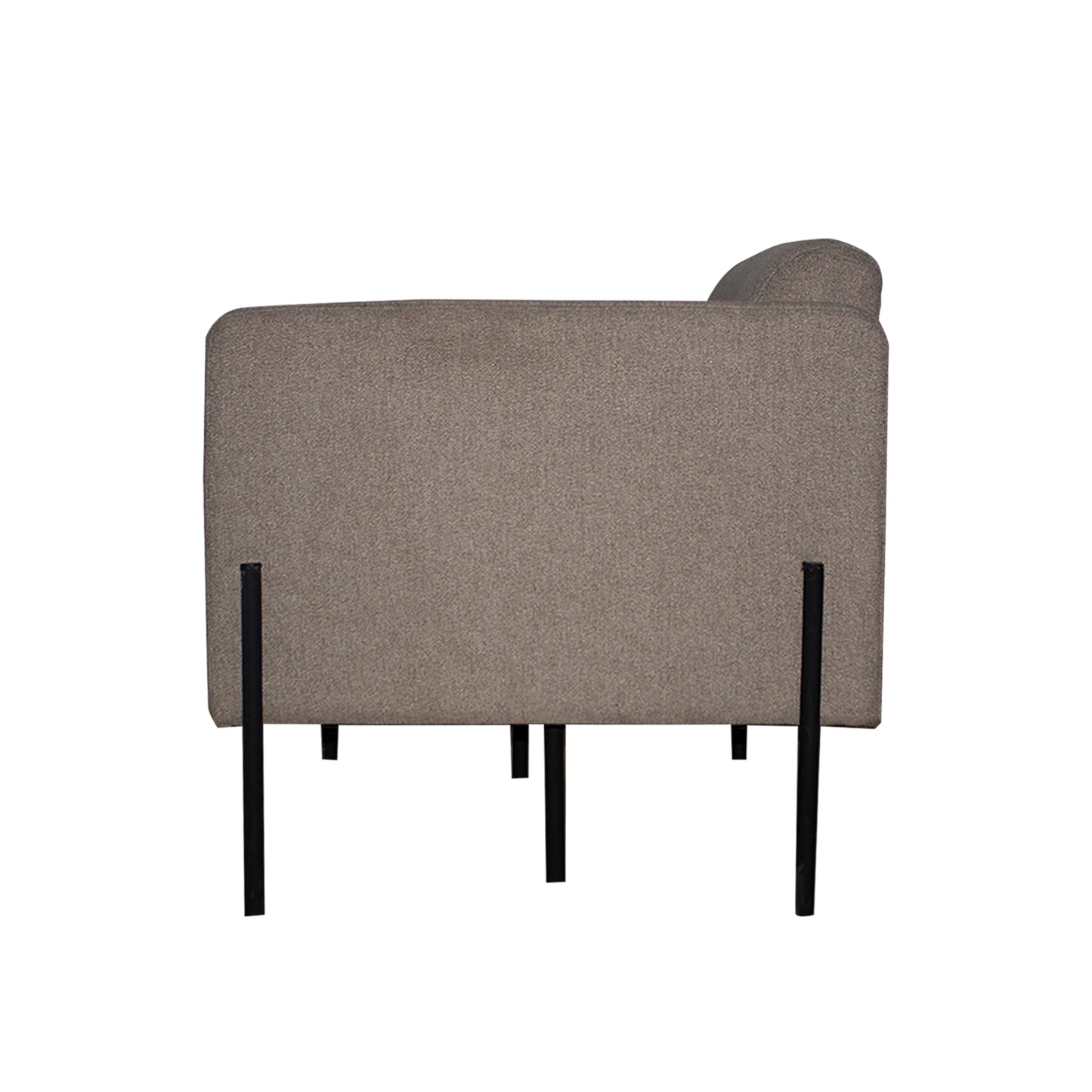 Sillón Dolby Respaldo Bajo Tapizado En Tela