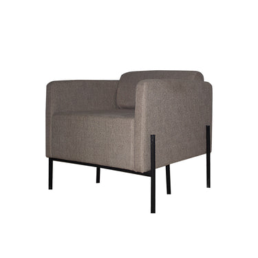Sillón Dolby Respaldo Bajo Tapizado En Tela