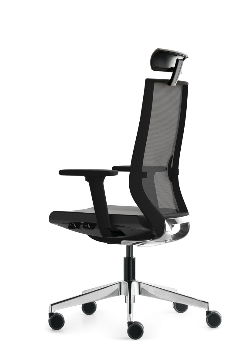 Silla De Oficina Giratoria Eben Con Respaldo Alto