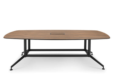 MESA DE REUNION DRONE CON BASE METALICA