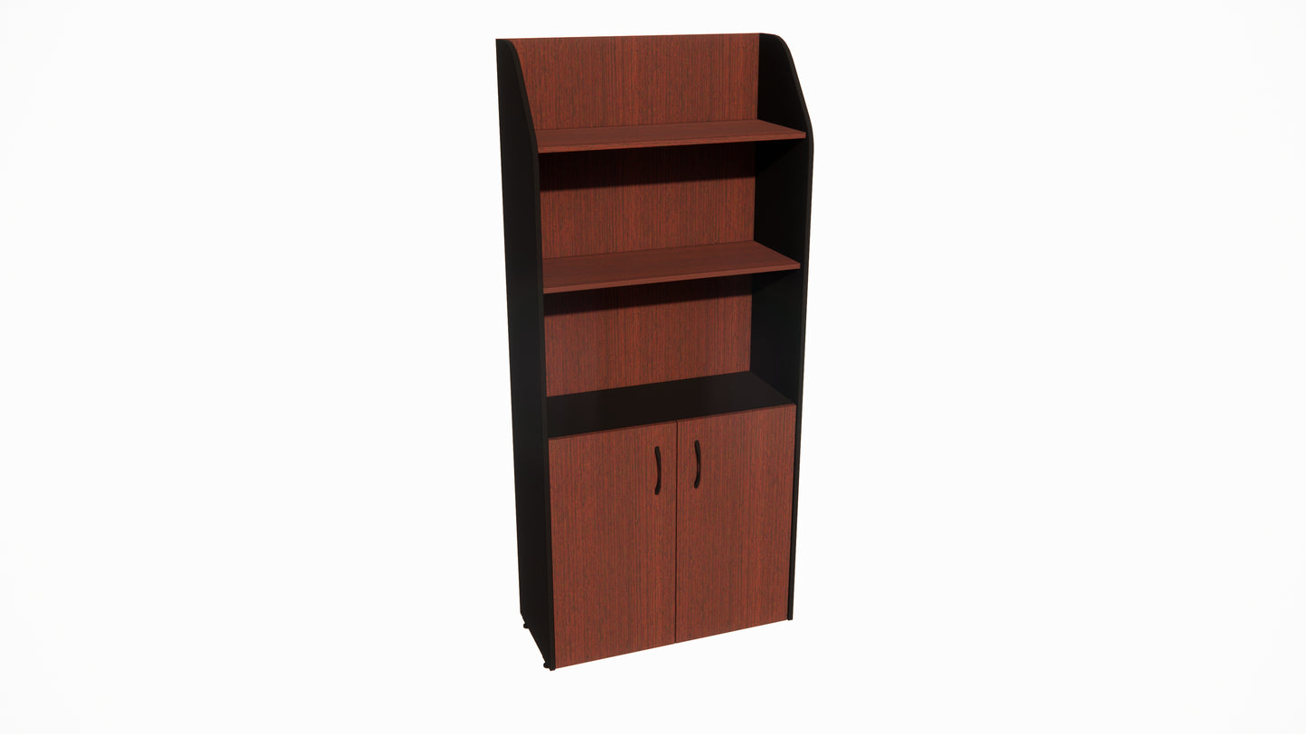 LIBRERO ORION CON PUERTAS INFERIORES DE 1.80 MTS DE ALTO (532)