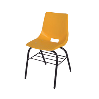SILLA DE POLIPROPILENO MEDIANA CON PARRILLA