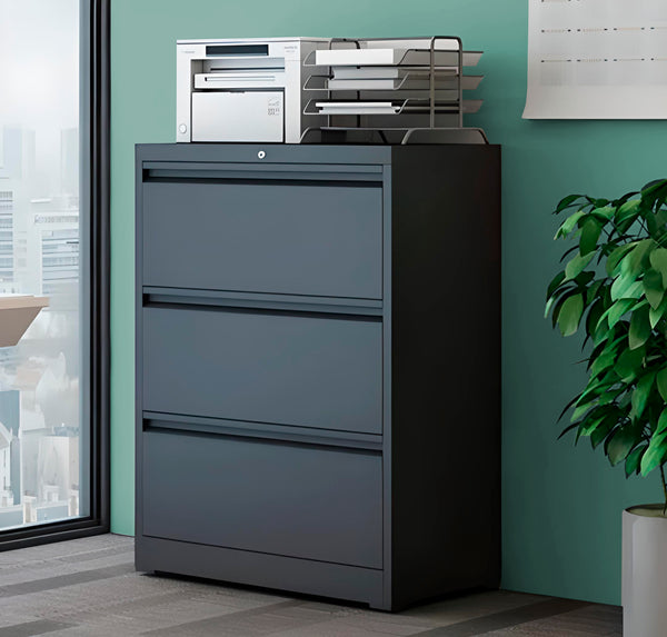 ARCHIVERO METALICO HORIZONTAL DE 3 GAVETAS