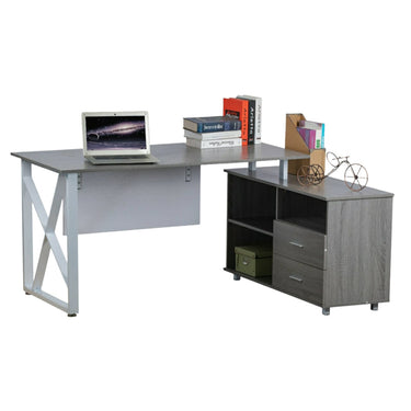 ESCRITORIO EN L CON CREDENZA BAJA - manueldelgado