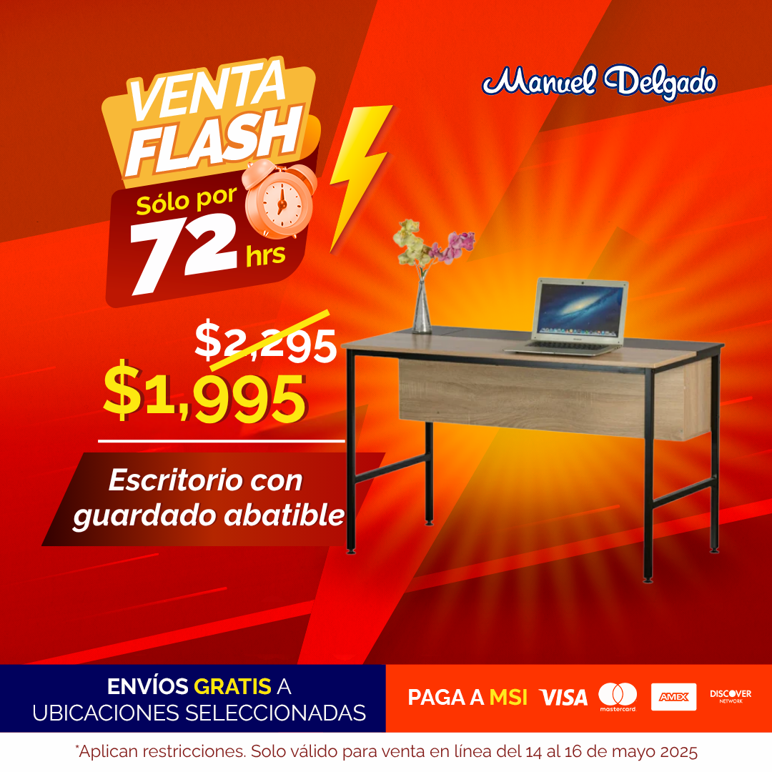 ESCRITORIO CON GUARDADO ABATIBLE