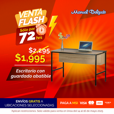 ESCRITORIO CON GUARDADO ABATIBLE