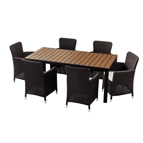 Comedor de  6 puestos para exterior