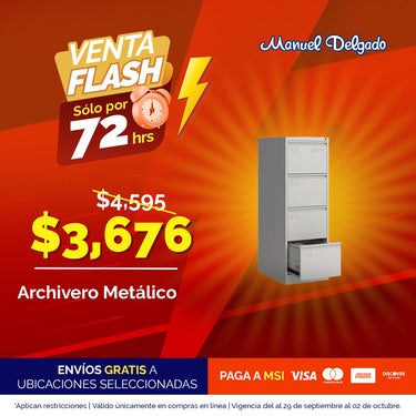 ARCHIVERO METALICO DE 3 GAVETAS