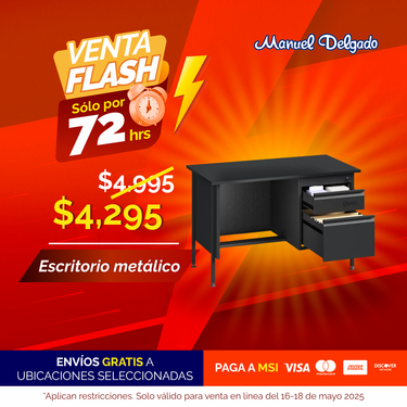 ESCRITORIO METALICO DE 1.20 MTS